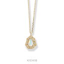 【Dew Leaf Opal Necklace】 K10/K18 ネックレス オパール レディース ペンダント k18 18金 18k k10 10金 10k ゴールド ピンクゴールド ホワイトゴールド ダイヤモンド ダイアモンド ティアドロップ 女性 大人 上品 プレゼント ギフト