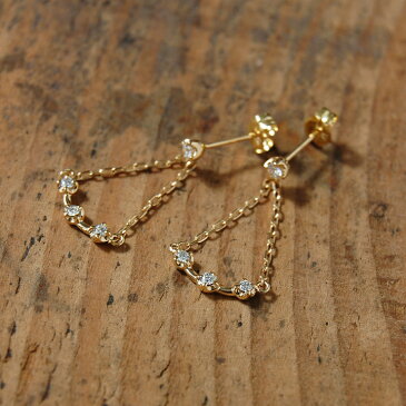 【Chandelier】 ピアス レディース ダイヤモンド 揺れる シャンデリアピアス スウィングピアス k18 18金 18k k10 10金 10k ゴールド ピンクゴールド ダイアモンド 女性 大人 繊細 両耳用 プレゼント ギフト