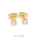 【Natural Pierce】 K10/K18/Pt900 一粒 ダイヤモンド ピアス 一粒ダイヤ スタッドピアス 10金 10k k10 18金 18k k...