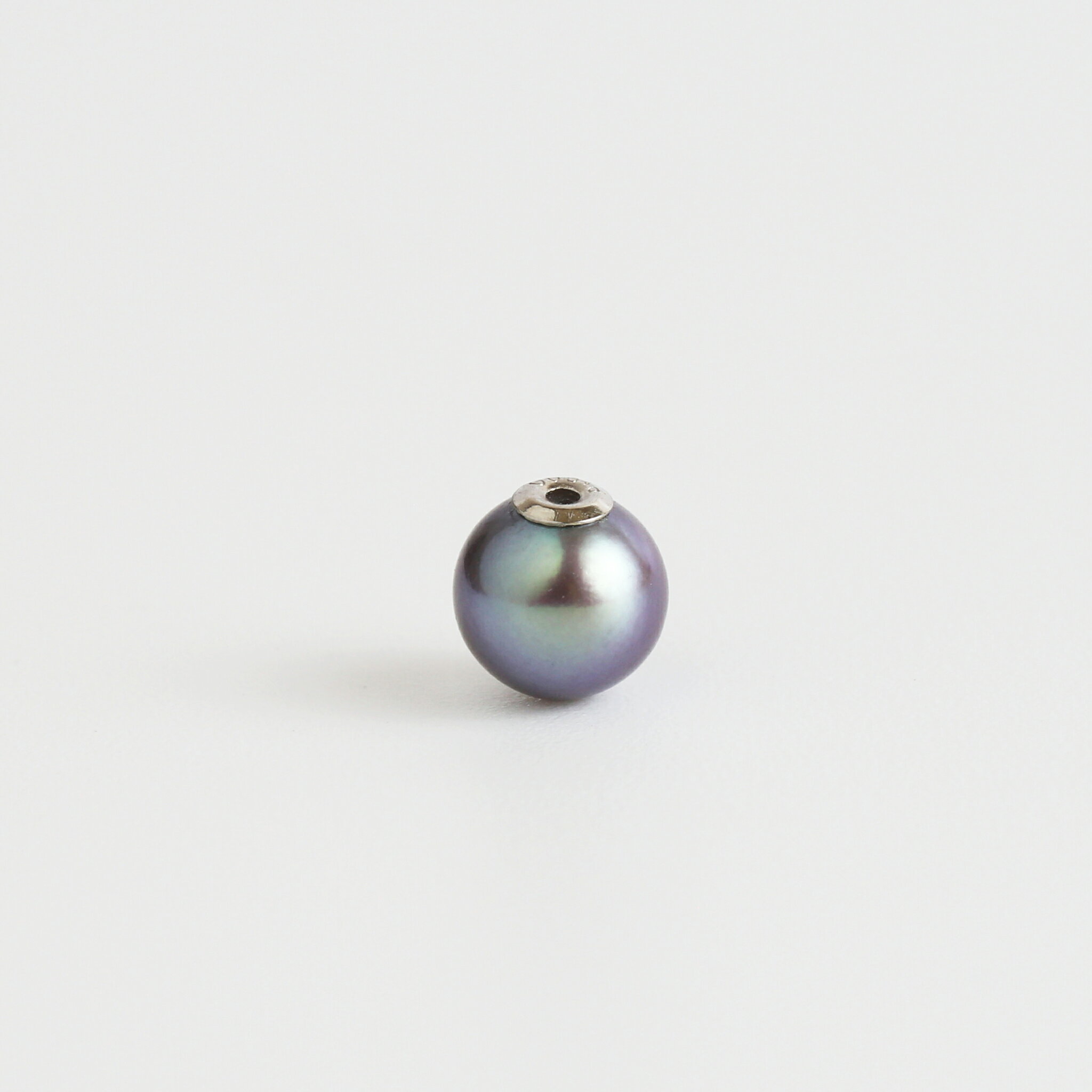 Cubic Zirconia - 【Akoya Black Pearl Catch】【各金種一点限定】【即納品】K18YG/Pt900 アコヤ真珠 ピアスキャッチ 18金 18k k18 pt900 イエローゴールド プラチナ レディース 片耳分 プレゼント ギフト