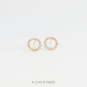 楽天Avaron STANDARD JEWELRY【Circle Diamond Pierce】 K10/K18/Pt900 ダイヤモンド サークル ピアス レディース 18金 18k 10金 10k ゴールド ピンクゴールド ホワイトゴールド プラチナ 両耳用 プレゼント ギフト