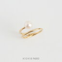 【Drip Ring / Pearl】 K10/K18/Pt900 一粒 淡水パール リング 指輪 10金 10k k10 18金 18k k18 pt900 ゴールド ピンクゴールド ホワイトゴールド レディース サイズ 号 プレゼント ギフト