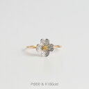 【Flowering / Ring】 Pt900＆K18 リング 花水木 ダイヤモンド プラチナ ゴールド コンビ 指輪 k18 18金 18k pt900 レディース プレゼント ギフト