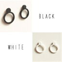 y[J[蒼izy[p[sAXPaper pierced earring@0001 BLACK/WHITE@PV-0001B/W