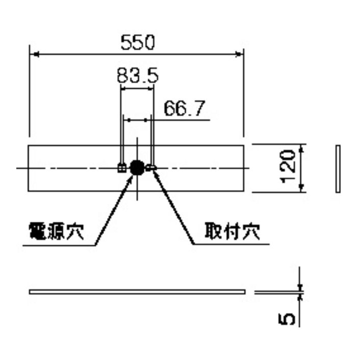 Panasonic FK11727C天井直付型　誘導灯リニューアルプレート　C級（10形） 2