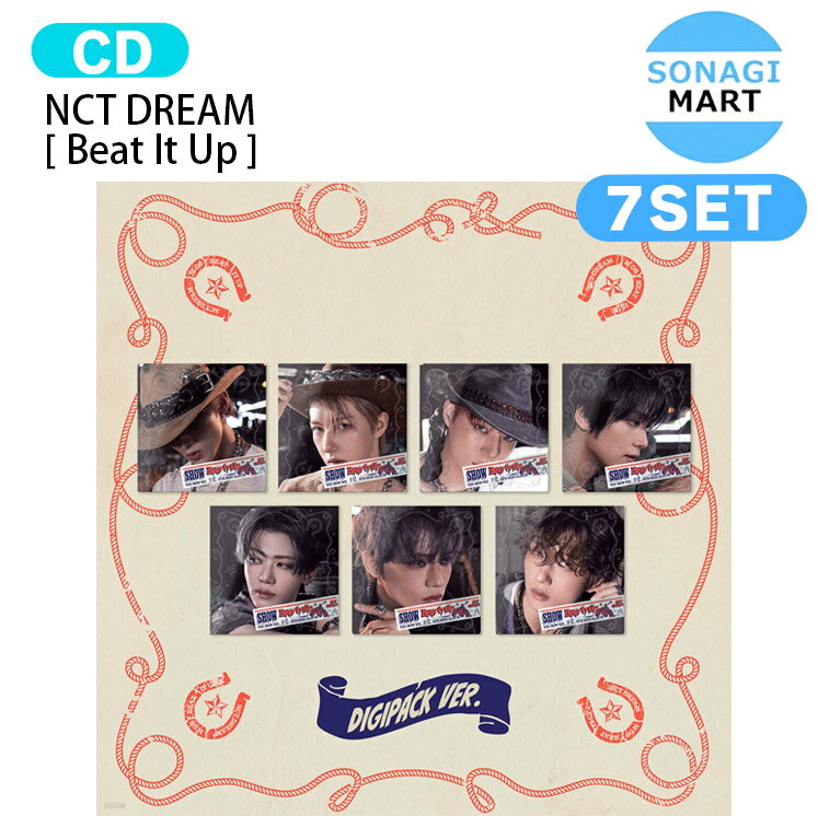 [当店限定特典付] NCT DREAM Digipack Ver. [ Beat It Up ] 7種セット 6th Album / NCTDREAM ドリーム ドリム アルバム / 韓国音楽チャート反映 KPOP / 1次予約 / 送料無料のサムネイル