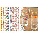 【ガラス用】昭和レトロ FLOWERPOP フラワーポップ転写紙 A4サイズ (ポーセリンアート転写紙)