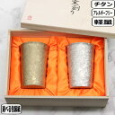 【6月1日5千円8%OFFクーポン】HORIE ホリエ チタン製二重タンブラー 窯創り 広口 小 ゴールド シルバー ペアT-13-KM・KMS300 軽量 軽...