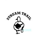 Stream Trail(ストリームトレイル) カッティングステッカー Cutting Sticker / Wetty Black