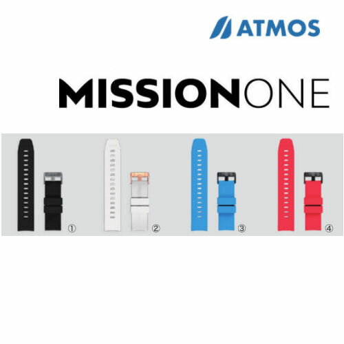 ATMOS （アトモス） FL1980 MISSION ONEシリコンストラップ24mm ミッションワン ダイブコンピュータ 時計 ダイビング