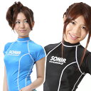送料無料 SONIA(ソニア) 【フェイサー】 ウィメンズラッシュガード 半袖【ロゴ有】レディース 水着 UVカット