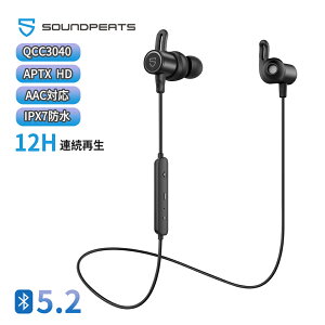 aptX HD & AAC бSOUNDPEATS 磻쥹ۥ ĹϢ³ ⲻ Bluetooth 5.2 ݡĥۥ QCC3040åץåȺ 10mmɥ饤С CVC8.0åΥ󥻥 ֥롼ȥ إåɥۥ[IPX7ɿ / Ŭޡǧڼ]ܥ֥å