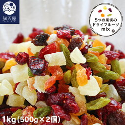 ドライフルーツミックス 1kg(500g×2個) 1袋あたり2,235円