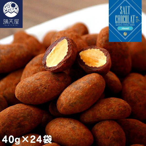 【お試し訳あり】アーモンド塩ショコラ 40g×24袋（ アーモンドチョコ 塩チョコ チョコレート ナッツ ）（賞2026.04.12）