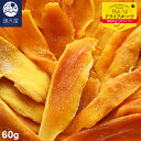 ドライマンゴー 60g ~完熟カラバオマンゴー~( 保存料、着色料不使用 無漂白 フィリピン産 カラバオ種 ドライフルーツ)