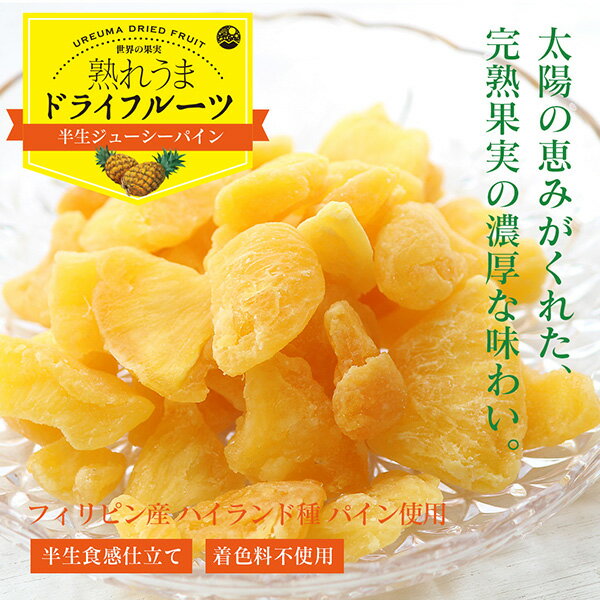 【お試し訳あり】半生ジューシーパイン 80g ～完熟フィリピンパイナップル～（ 着色料不使用 フィリピン産 ハイランド種 ドライフルーツ） 2