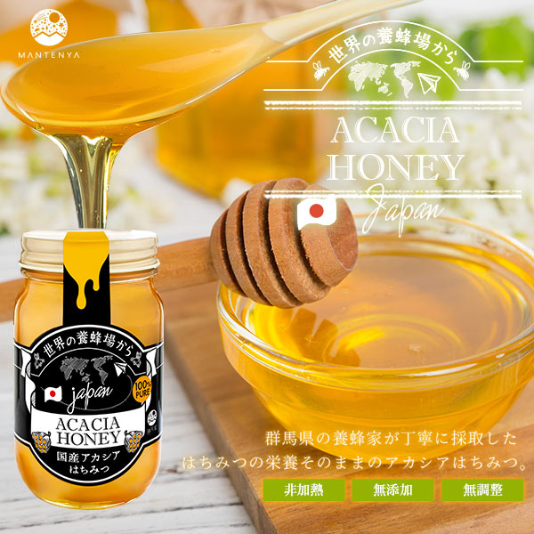 【お試し訳あり】世界の養蜂場から ～国産はちみつ（アカシア）～ 300g（ 無調整 非加熱 蜂蜜 はちみつ ハチミツ アカシア 群馬県産）
