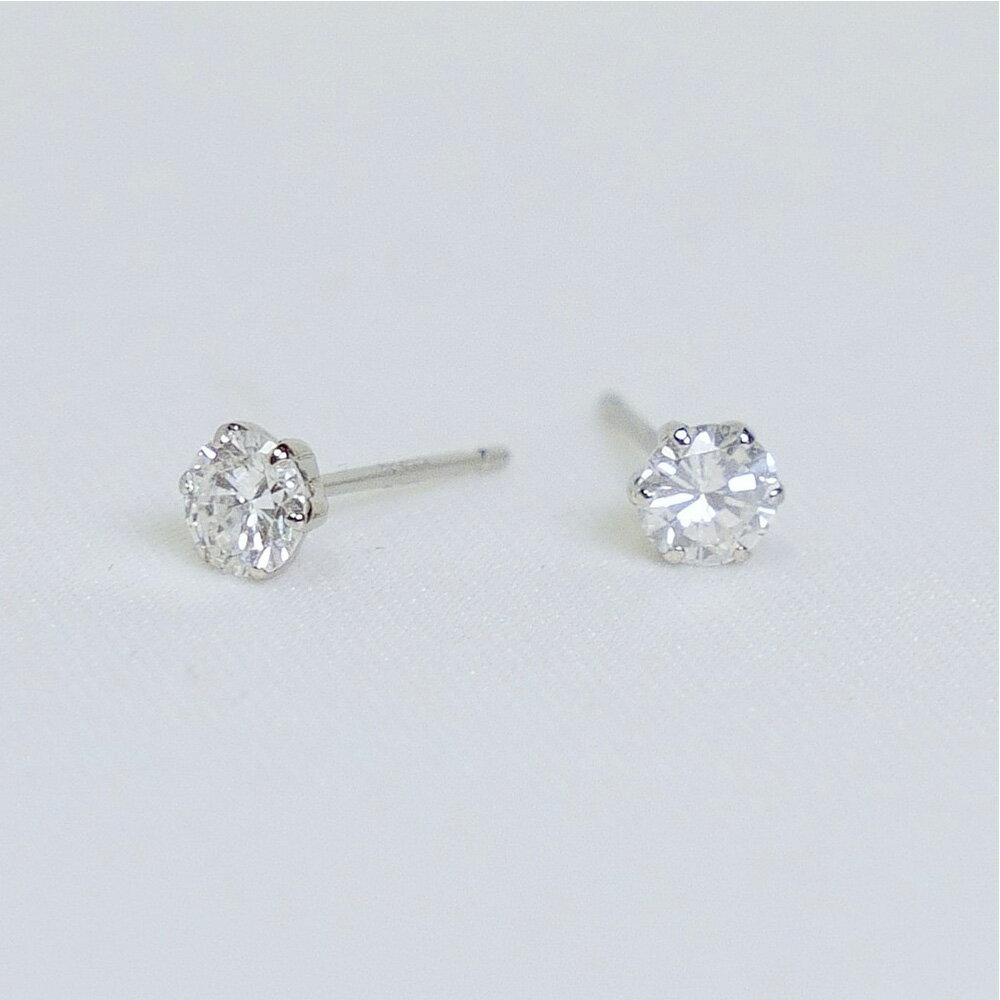 樂天商城 - プラチナ ダイヤモンド スタッドピアス 0.44カラット Pt900 Diamond Pierce 0.44ct