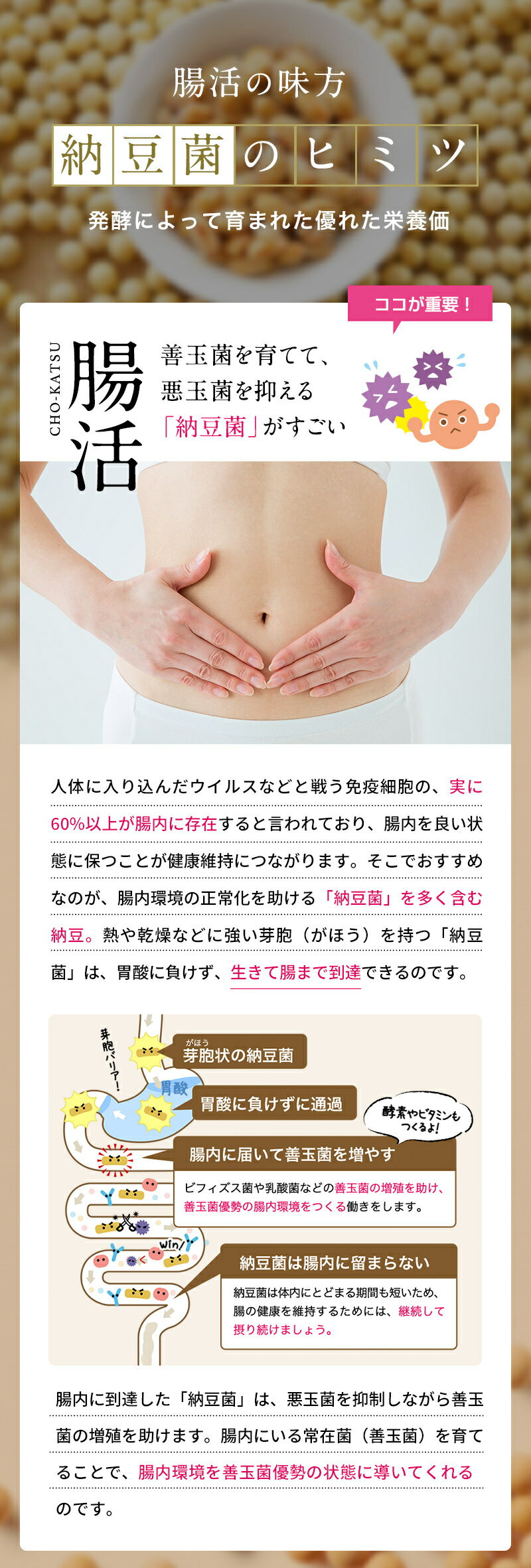 こな納豆通常タイプ150gボトルセット小さじ1杯(1.5g)で、納豆10パック分の納豆菌が摂れる。Instagram「#こな納豆」