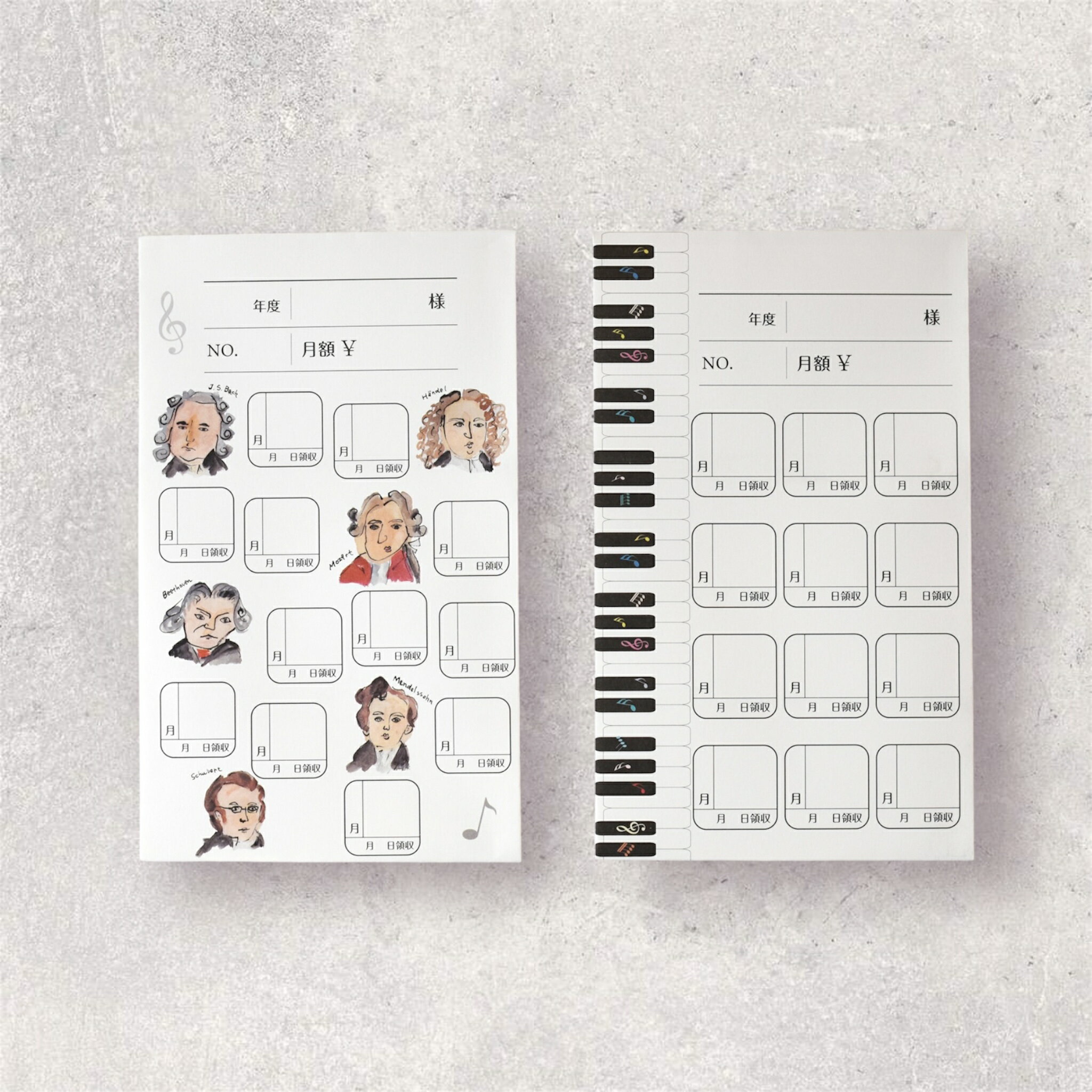 音楽 月謝袋 18枚セット かわいい デザイン2種 音楽 お教室 習い事 お稽古 レッスン 貯金 積立封筒 ソノリテ