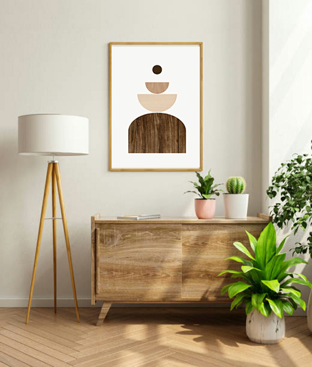Rakuten - アブストラクト サークル A3 A2 40×50　50×70 サイズ インテリア 北欧 ポスター 円　絵画 絵 壁掛け モダン おしゃれ オーダー 【受注生産】