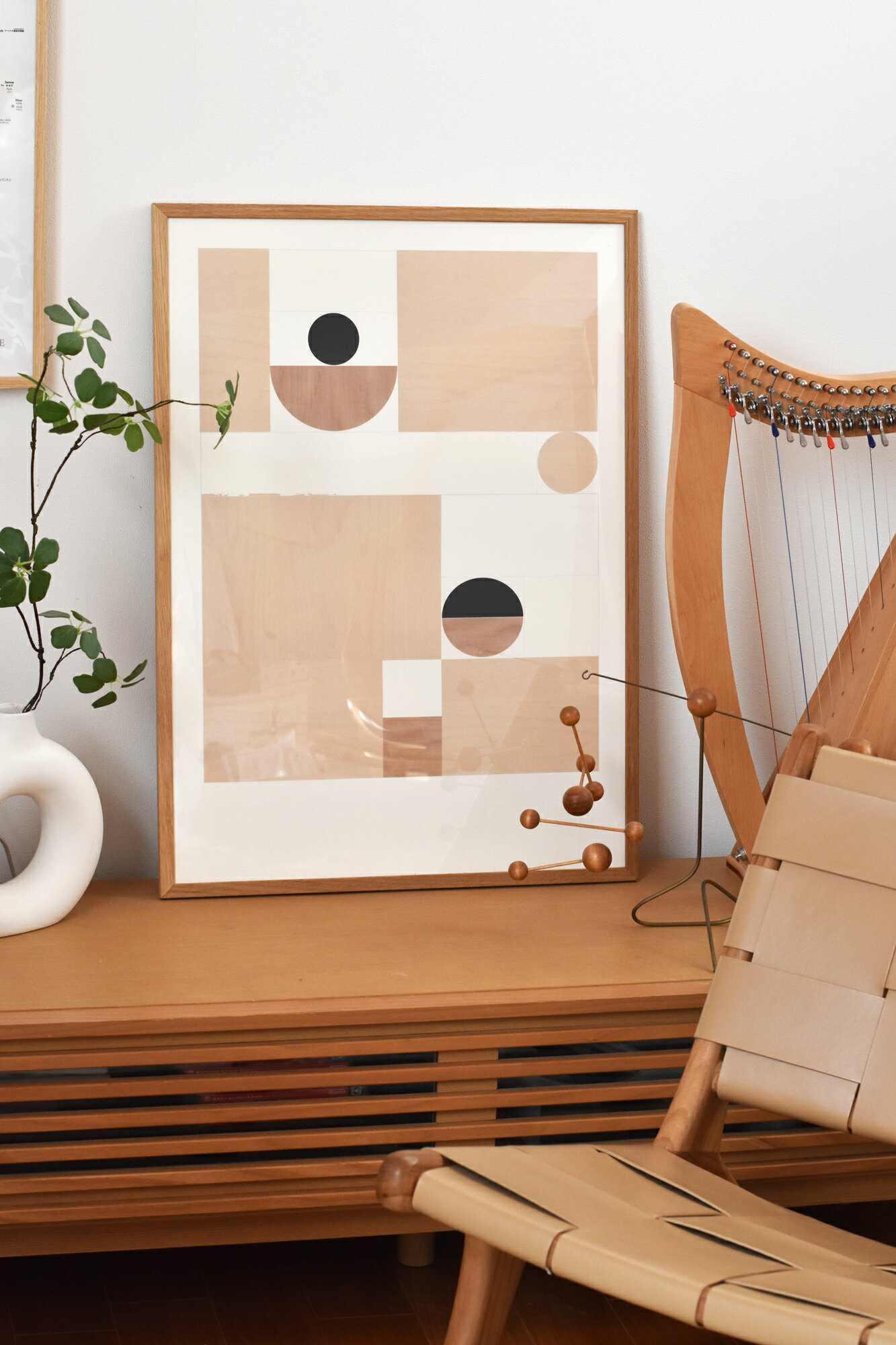 Rakuten - アートポスター アブストラクト wood 50×70cm インテリア ポスター北欧 おしゃれ 絵画 絵 壁掛け モダン オーダー【受注生産】