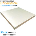 【防音材】【グラスウール】【吸音材】HG-GC吸音ボード 厚さ50mmタイプ900mm×900mm 4枚入ホワイト 密度64kg/m3厚口ガラスクロス額縁貼りサウンドSタイル
