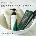 生活の木 ヘアカラー ヘアカラーブースター シャンプー 180ml＆ヘアカラートリートメント(ナチュラルブラック) 200g