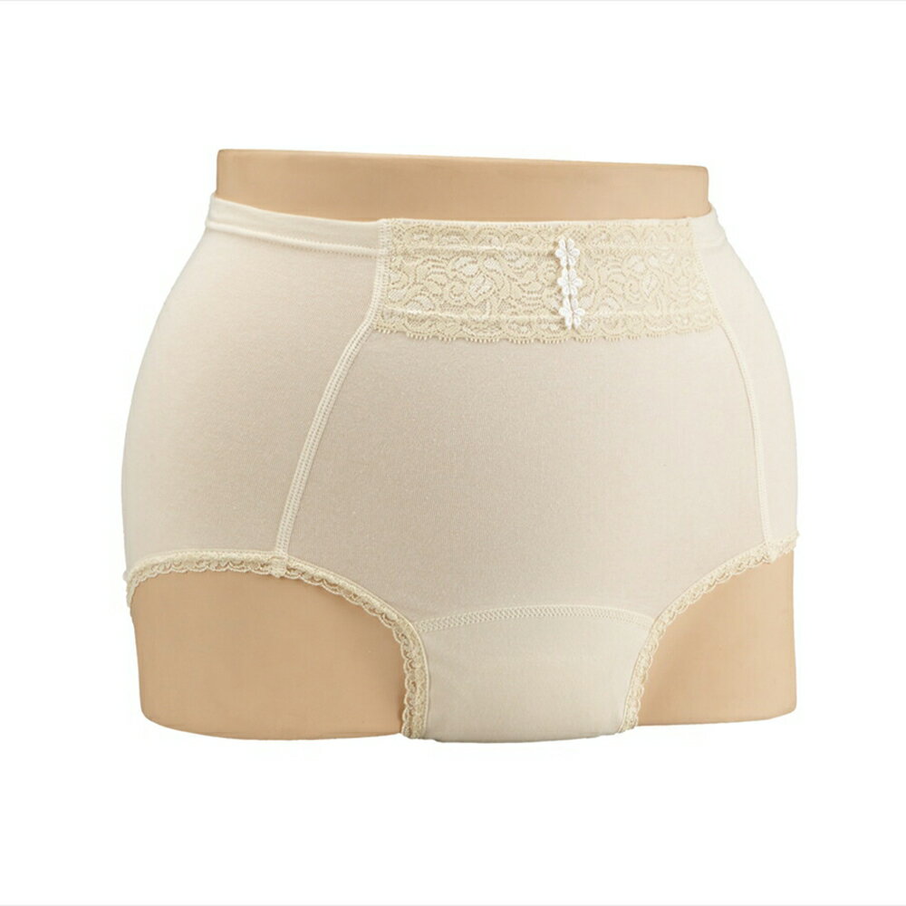 日本エンゼル 心うきうきおしゃれショーツ フラワーレース付 ベージュ LLサイズ