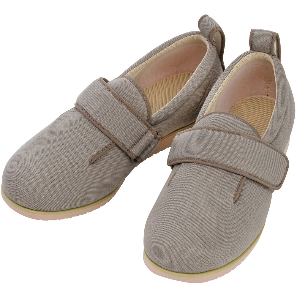 徳武産業 あゆみシューズ ダブルマジックII 7E 両足 Mグレー M(22〜22.5cm)