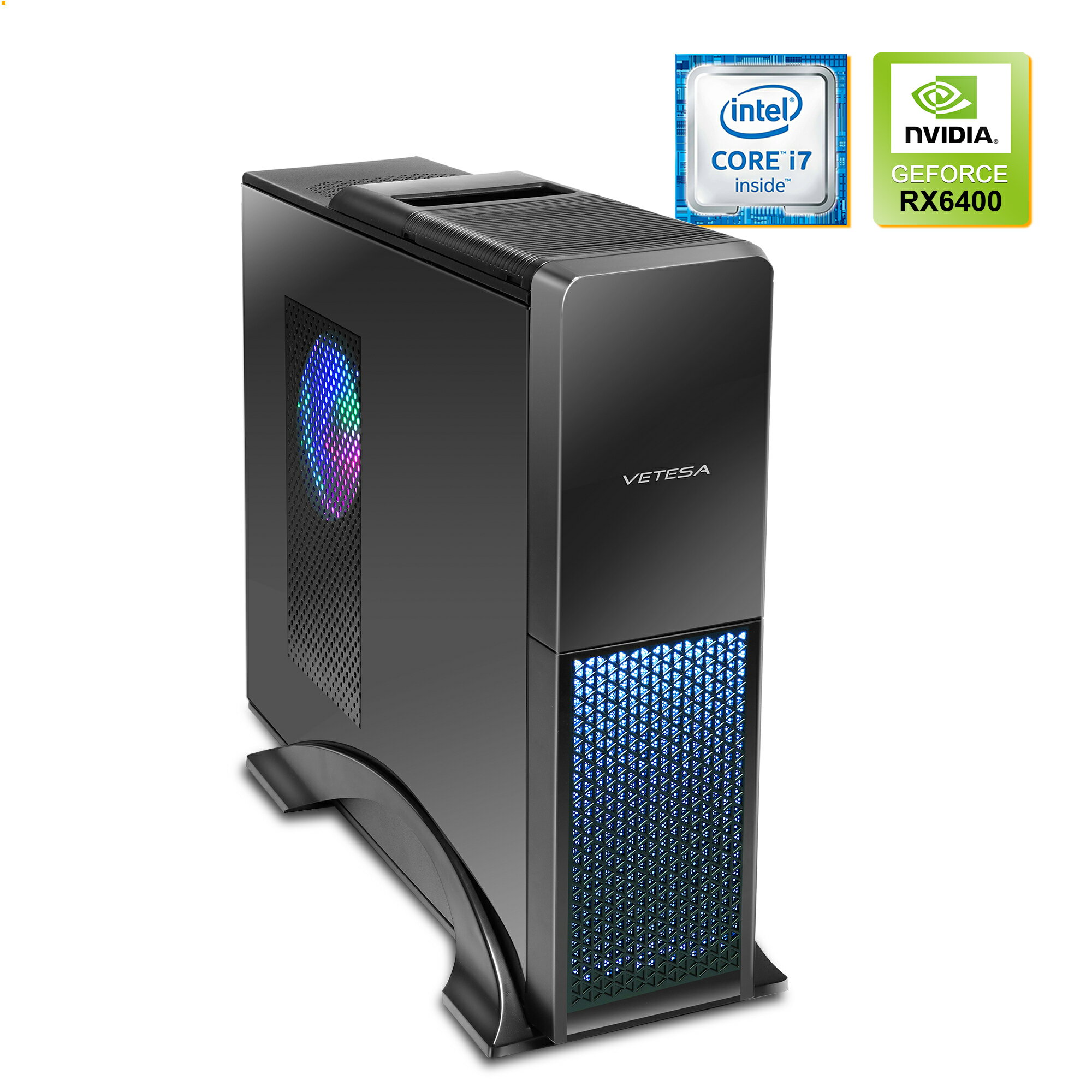 ゲーミングデスクトップPC NVIDIA GeForce RX6400 office付き 初期設定済み インテル Core i7-11800H / 4コア Desktopメモリー:16GB/SSD:512GB USB 3.0/Type-C/HDMI 無線機能/Bluetoothブラック パソコン デスクトップゲーミングパソコン /タワーPC Windows11