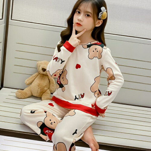 韓国子供服 子供服 春 新作 クマ柄 パジャマ...の紹介画像2