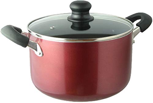 リビング(Living) 半寸胴鍋 22cm キュイジーヌ IH対応 ワインレッド 送料無料