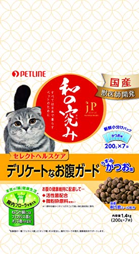ジェーピースタイル 和の究み キャットフード セレクトヘルスケア デリケートなお腹ガード 【猫/かつお..