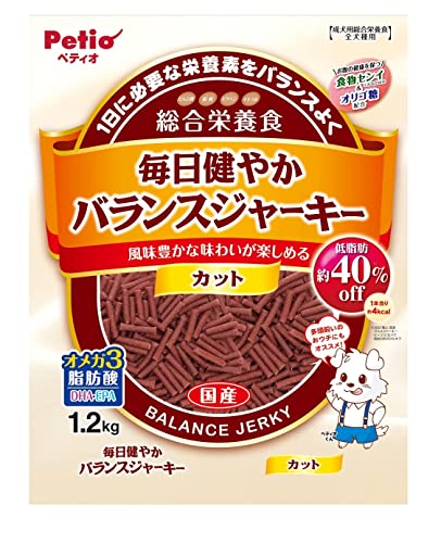 ペティオ (Petio) 毎日健やかバランスジャーキー カット 1.2kg 送料無料
