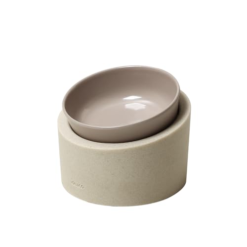 Tableware - ideaco (イデアコ) ペットボウル 餌 入れ スタンド 傾斜 付き 犬 猫 食器 140ml Pet Feeder Food / 送料無料