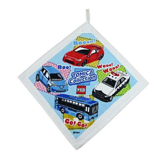 トミカ ループ付きタオル ゴーワーキング　水色 送料無料