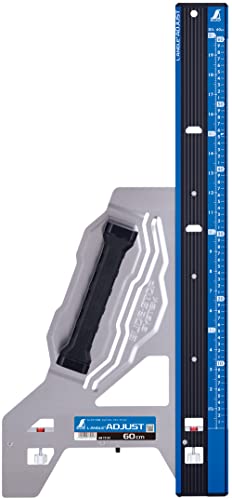 シンワ測定(Shinwa Sokutei) 丸ノコガイド定規 エルアングルPlusアジャスト 60cm 併用目盛 73181 送料..