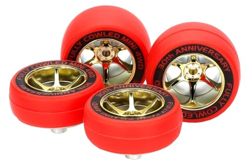 タミヤ(TAMIYA) ミニ四駆特別企画 フルカウルミニ四駆30周年 レッドスリックタイヤ＆金メッキホイール ..