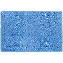 オカ(OKA) 乾度良好 サニー バスマット 約36×55cm ブルー (お風呂マット 大判 浴室 おしゃれ 洗面所 足ふきマット 抗菌 送料無料