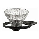 HARIO(ハリオ) V60 耐熱ガラス透過ドリッパー 01 1~2杯用 ブラック 日本製 VDGR-01-B 送料無料