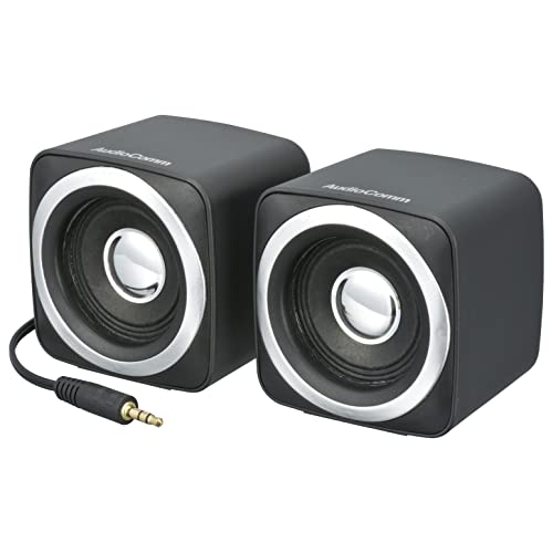 オーム電機AudioComm ミニスピーカー パッシブタイプ ヘッドホン端子接続 ステレオスピーカー ASP-150N 03-2042 送料無料