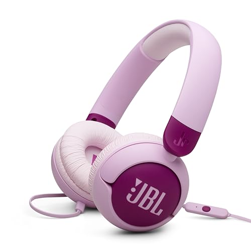 JBL Junior 320 / 子供向け/オンイヤーヘッドホン/音量制御機能搭載/マイク内蔵/カスタマイズシール付属/パープル / J 送料無料