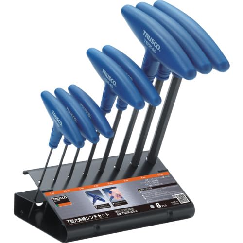 TRUSCO T型六角棒レンチセット 8本組 TSRR-8S-A 送料無料