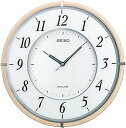 セイコー クロック 掛け時計 SOLAR+ ソーラープラス 電波 アナログ 薄型 木枠 薄茶 木地 SF501B SEIKO 送料無料