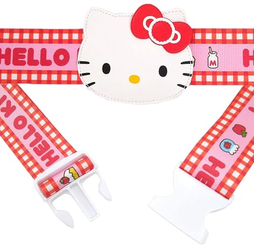 SANRIO スーツケースベルト ワンタッチ 便利 荷物 固定 旅行便利グッズ かわいい キャラクター サンリオ 目立つ ビッグ ネーム 送料無料