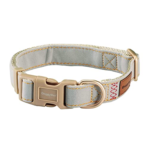 ドギーマン Doggy's Tailor ドッグカラー(くびわ) M スエードスタイル グレー 送料無料