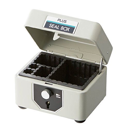 プラス スチール印箱 印鑑ケース エルグレー 豆 科目印収容数29個 SB-006 37-165 送料無料