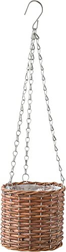 ポッシュリビング 鉢カバー ハンギング バスケット ポット Lサイズ 11617 ブラウン 送料無料