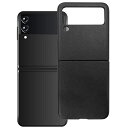 エレコム Galaxy Z Flip3 5G レザーケース オープン ブラック PM-G215PLOBK 送料無料